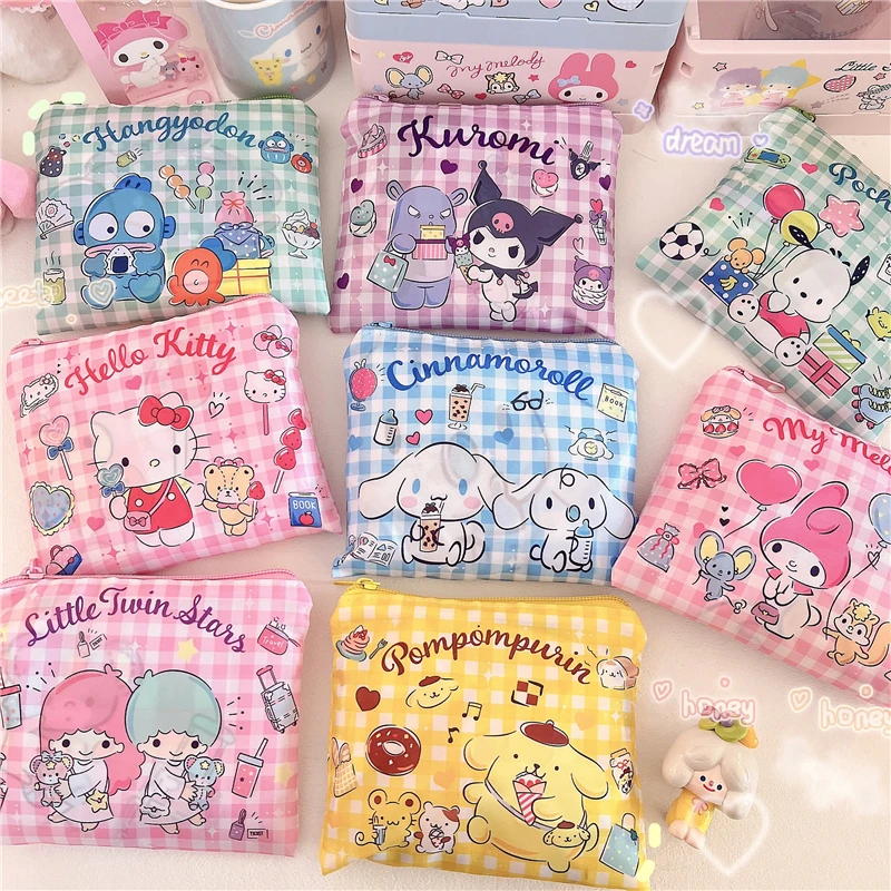 

Sanrio Складная портативная Экологически чистая сумка для покупок в супермаркете сумка на плечо сумка Kuromi нефрит собака девушка сердце Оксфор...