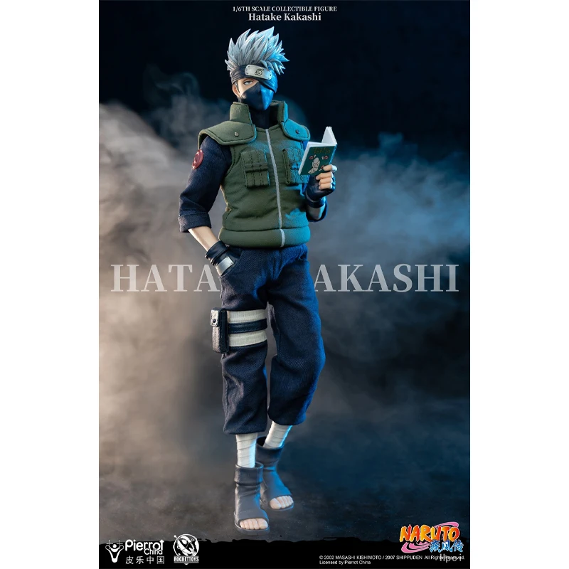 

In Stock Original 1/6 RocketToys ROC-004 Hatake Kakashi NARUTO Shippuden 34CM Anime Figure Model Collectible Action Toys Gifts