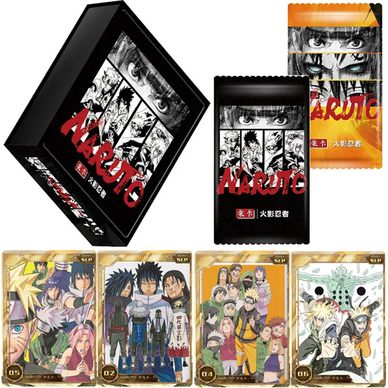 

New Anime Naruto BP Sasuke CR Kakashi SE Jiraiya Character Collectible Game Solitaire Children's Birthday Gift Game Toy