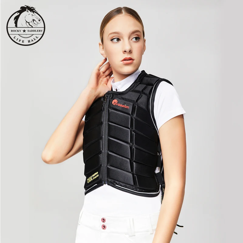 Unisex Adult Women Horse Riding Body Protector Man Equestrian Vest Thicken 1.5cm Equine Armor Riding Horse Protection