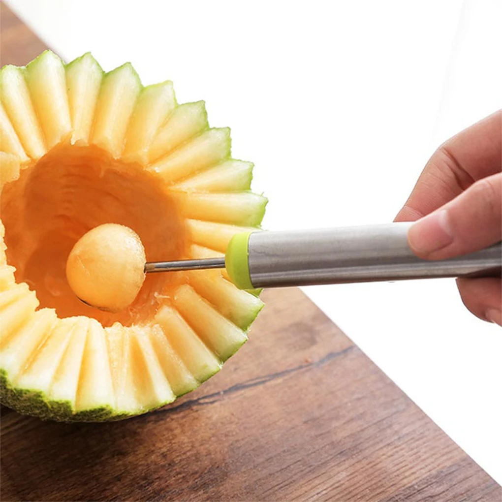 

Carving Knife Watermelon Melon Baller Spoon Ice Cream Scoop Fruit Platter Kitchen Gadgets Accessories Slicer Tools