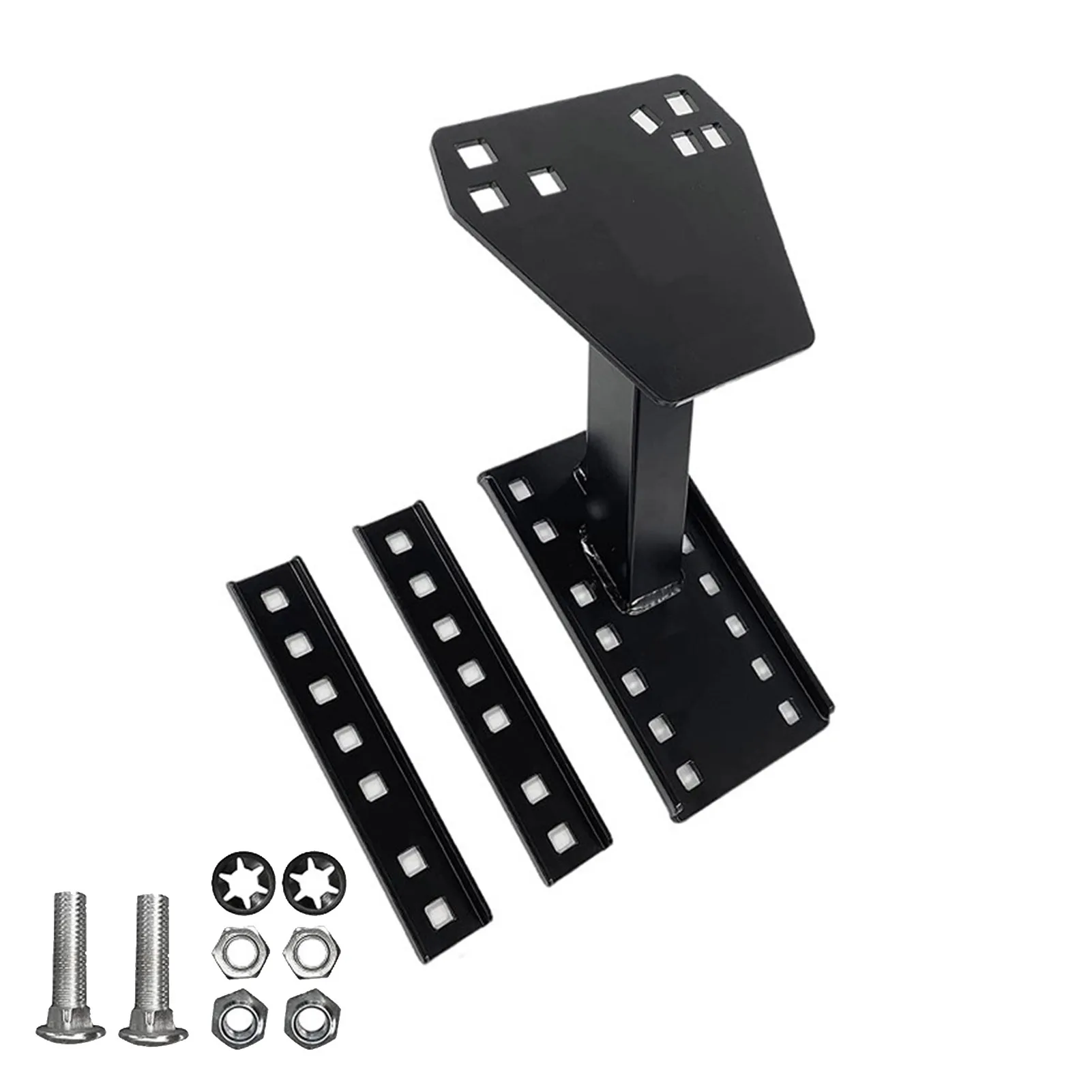 

Крепление для запасных шин прицепа, стальной запасной кронштейн для крепления шин, порошковое покрытие, сталь, черный, подходит для большин...