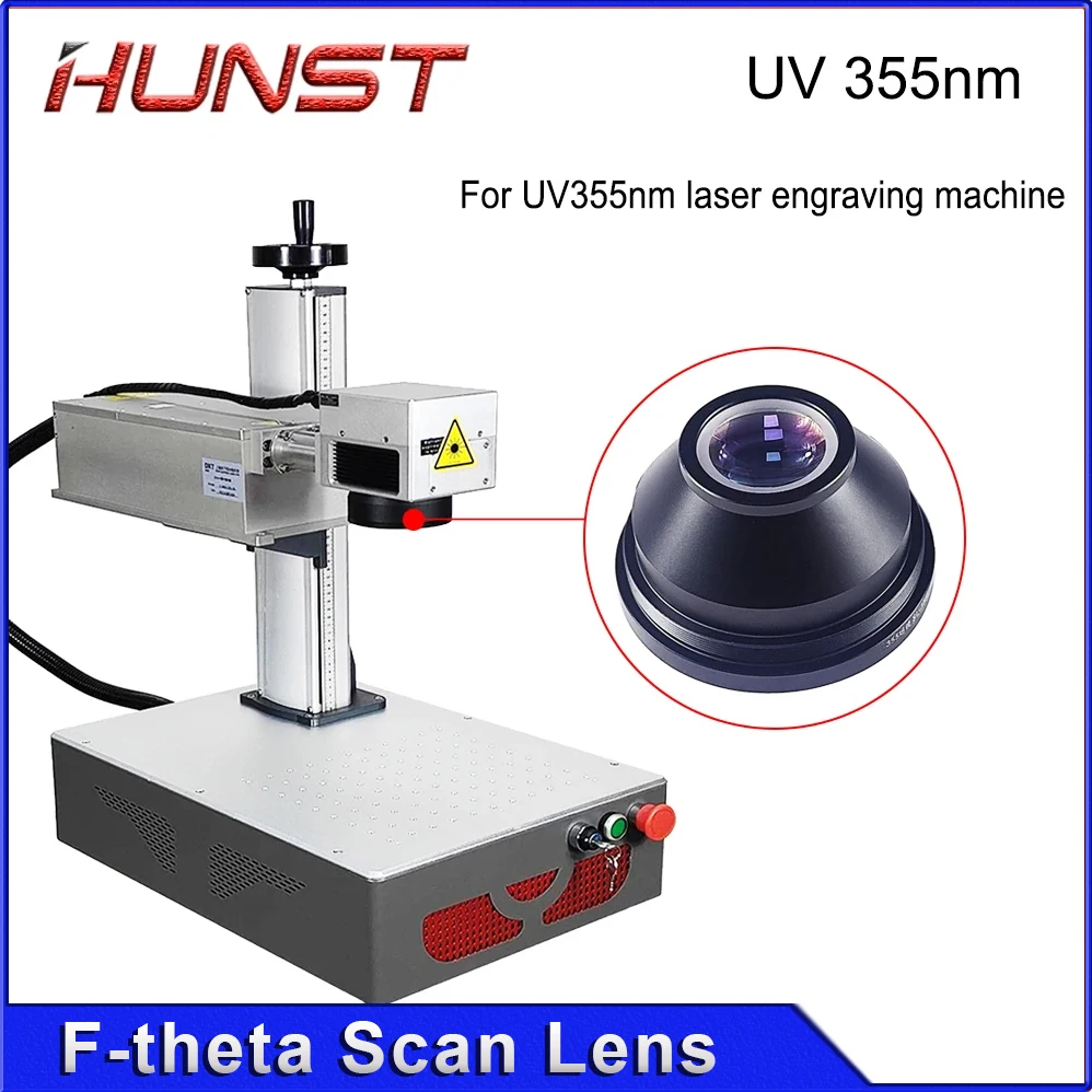 Полевая линза HUNST F-theta 355nm 110x110-300x300 мм для уф лазерной маркировочной машины