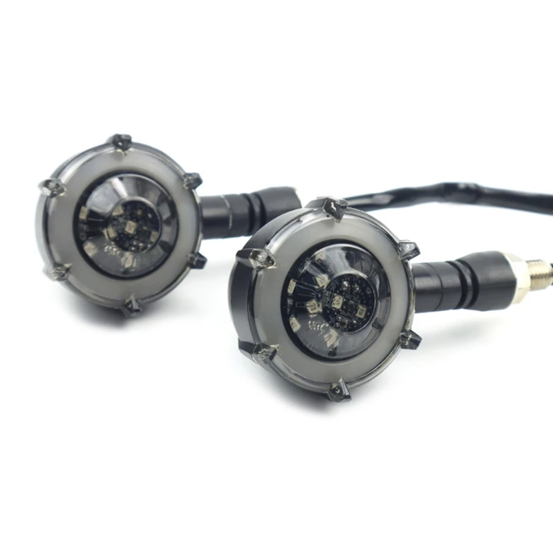 

Motorcycle 2PCS LED Front Turn Signal Lights 12V Indicator Blinkers Drop Shipping