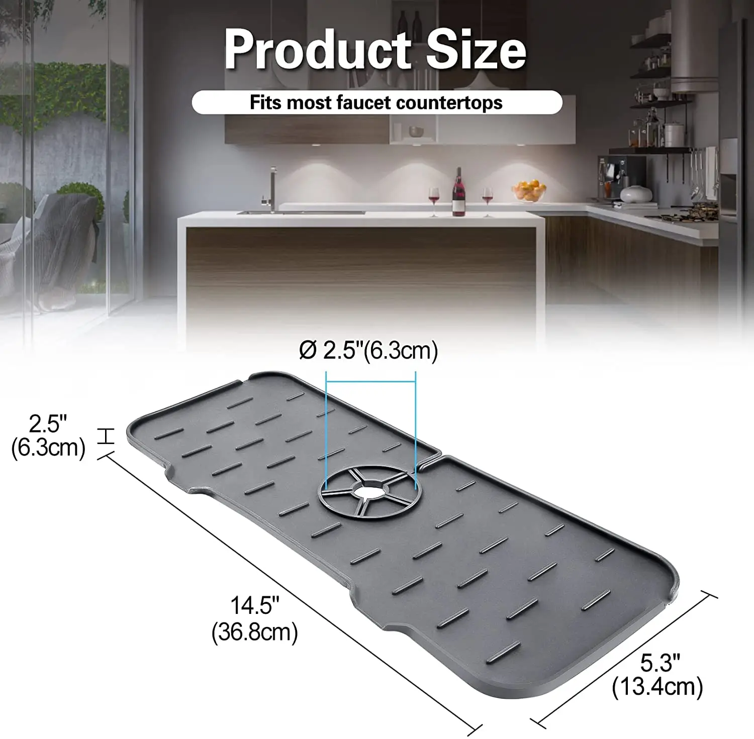 Cyrusher силиконовый кран для раковины коврик кухонной брызговик ванная комната