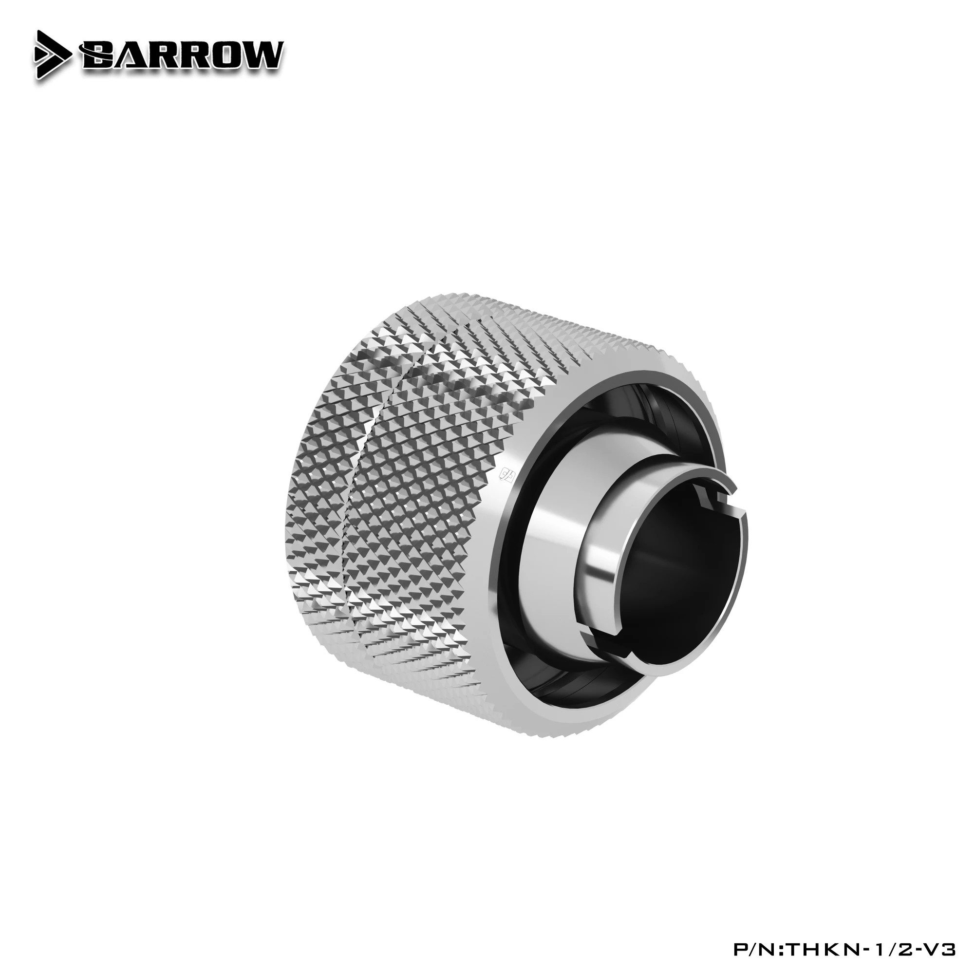 Barrow THKN-1/2-V3 4 шт. тонкий штуцер для шланга с ручным затягиванием для мягких трубок компьютер гаджет серебристый/черный/золотой/белый