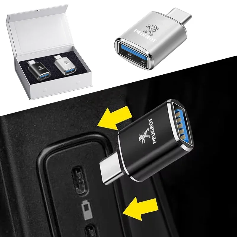 Новый автомобильный Стайлинг интерфейс Type-C к USB мини-конвертер зарядный адаптер