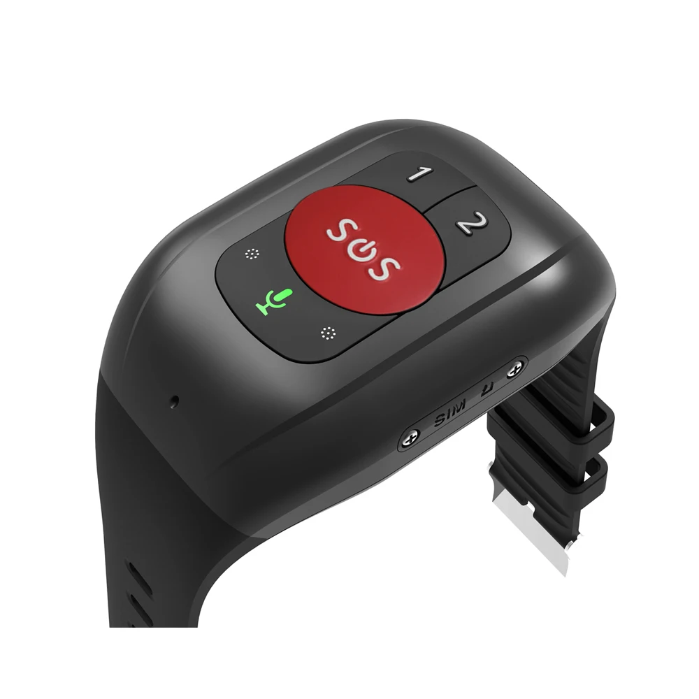 

IP67 Waterproof 4G LTE GSM Elderly SOS Button Wristband Bracelet Emergency Alarm GPS Tracking Heart Rate Blood Pressure Monitor