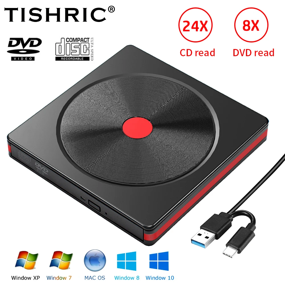 Usb 3.0 Cd Reader Dvd Rw Cd Writer For Laptop Desktop Pc