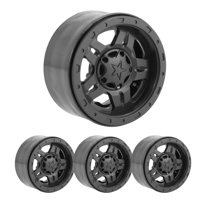 4 шт. пластиковые felgi Beadlock 2 ступицы колес для 1/10 RC гусеничного автомобиля Axial SCX10