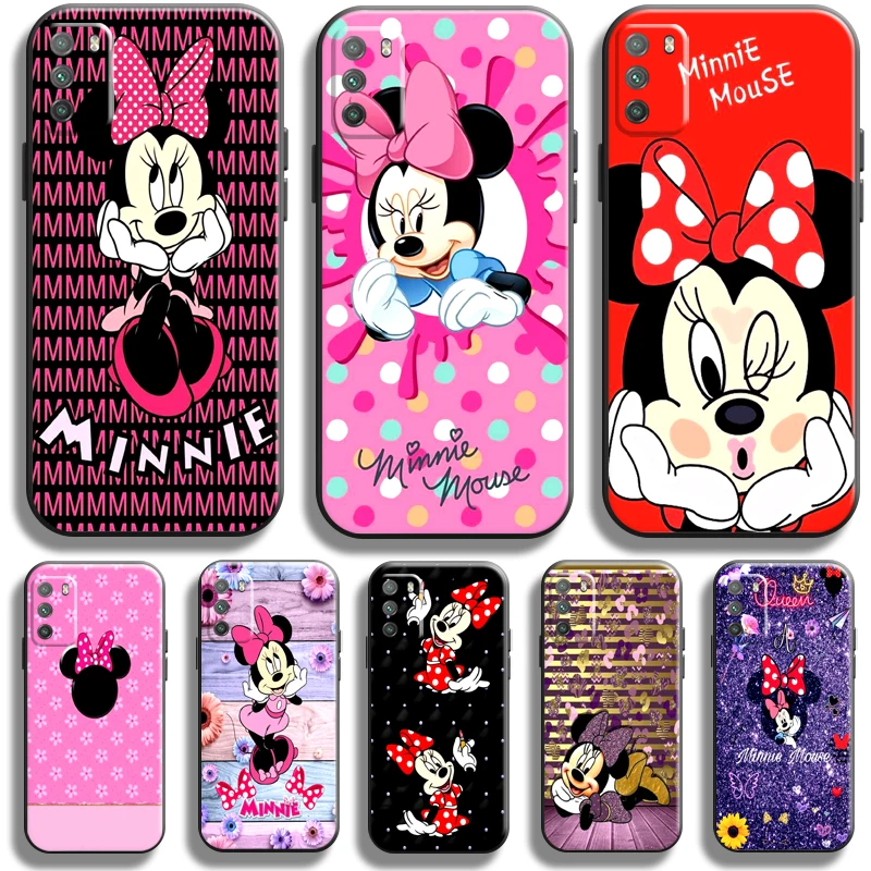 

Cute Minnie Mouse Case For Xiaomi Poco M3 M3 PRO 5G POCO X3 X3 Pro X3 F3 GT Phone Case Carcasa Coque Soft Black