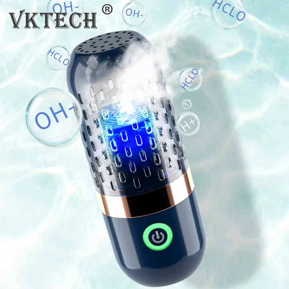 

Vegetable Cleaning Machine Capsule Shape Portable Ultrasonic Wireless Fruit Food Purifier Household Kitchen Food Cleaner Machine
