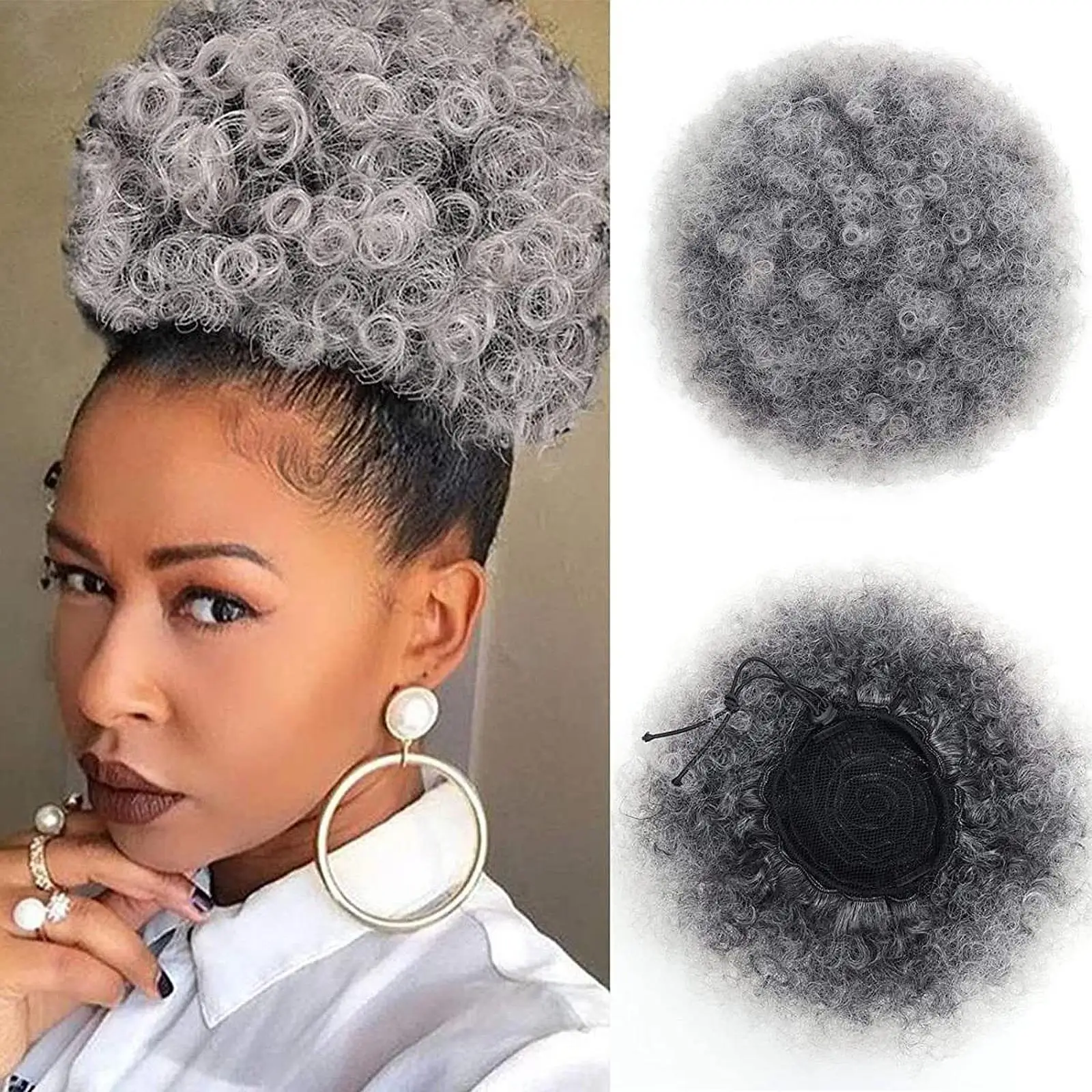 8-дюймовые африканские короткие парики модные афро булочки для свиданий уличных