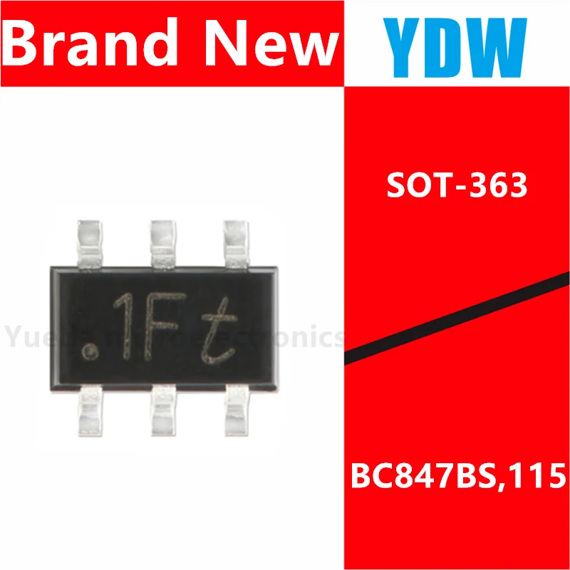 20 шт. BC847S BC847BS,115 BC847 маркировка 1C 1Ft 45V 100mA 0.1A двойной транзистор NPN + NPN N + N SOT-363 SC70-6 SMD 20 шт. BC847S BC847BS,115 BC847 маркировка 1C 1Ft 45V 100mA 0.1A двойной транзистор NPN + NPN N + N SOT-363 SC70-6 SMD