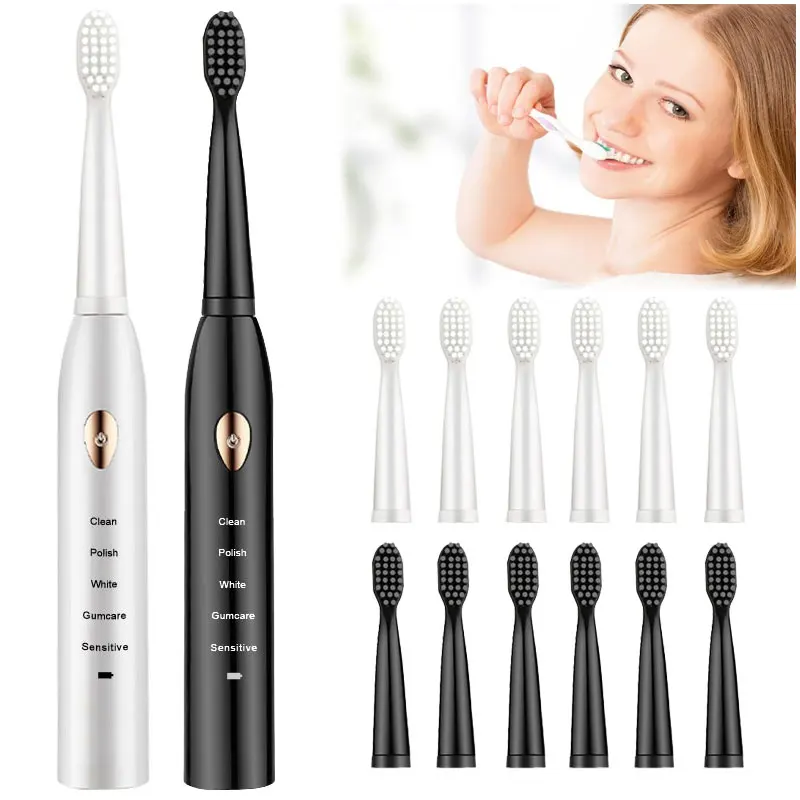 New Powerful Ultrasonic Sonic Electric Toothbrush USB Charge Rechargeable Tooth Brush Washable Electronic Whitening Teeth Brush