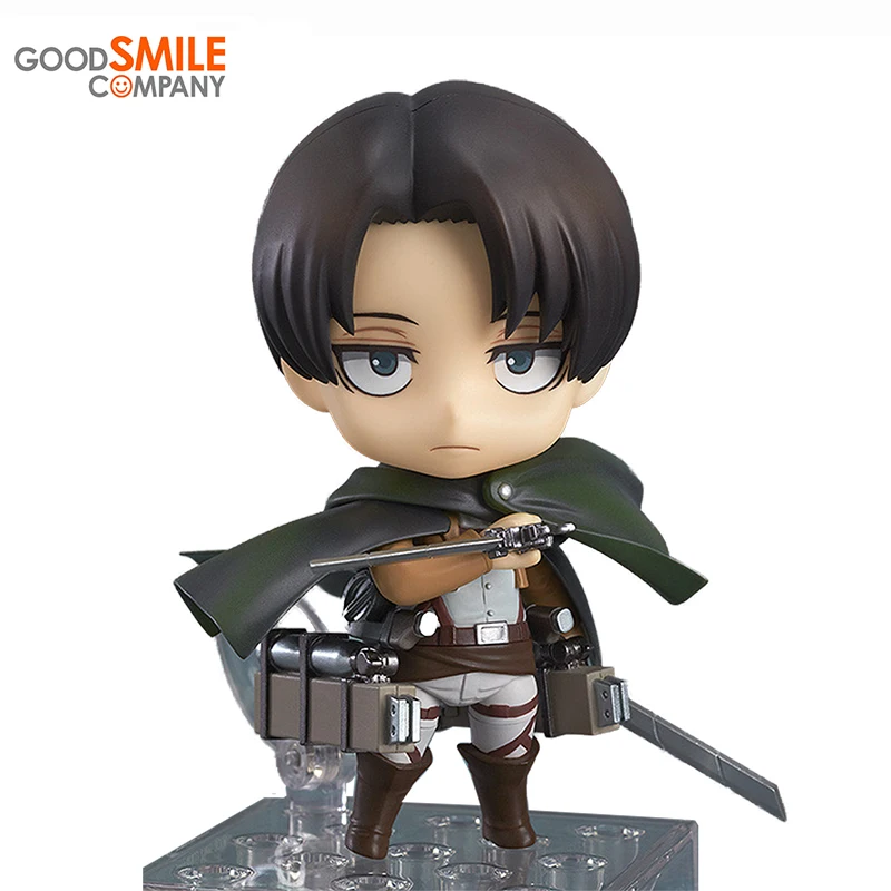 

In Stock Original GSC Levi Ackerman Attack on Titan Nendoroid 10cm Good Smile Q Version Anime Figure Action Figures Model Toys