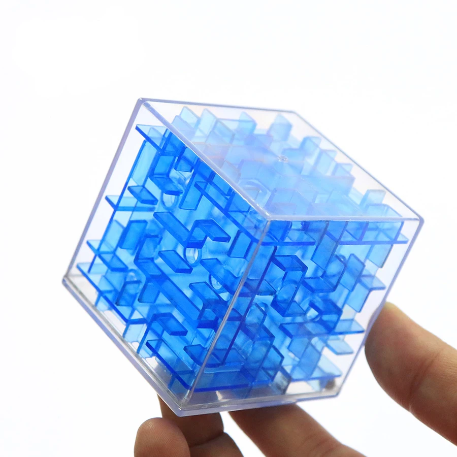 

Patience Games 3D Cube Puzzle Maze Toy Hand Game Case Box Fun Brain Game Challenge Toys Balance Educational Toy for Children