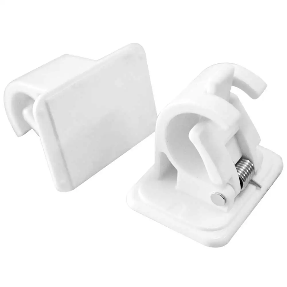 

Crossbar Clips Wall Hooks Easy Mount Home Rail Rack Hanger Curtain Clamp Windproof Self Adhesive Organizer Strong Load Capacity