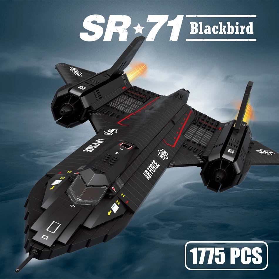 Конструктор MOC SR-71 Blackbird для разведки самолета конструктор ВВС США