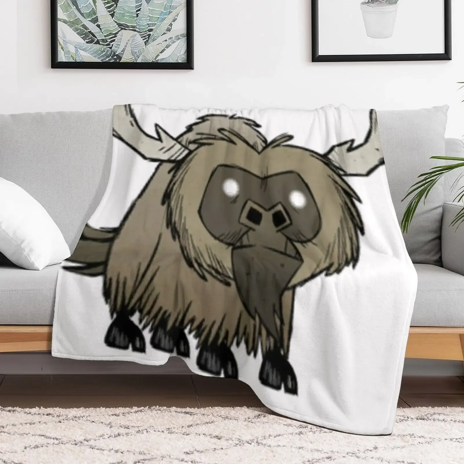 Фото Плед Don't Starve Beefalo, уютный плед, подарок на день рождения для него и для нее №2