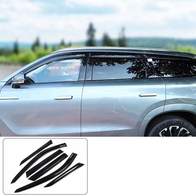 

Для JAECOO J8 2024 автомобильный Стайлинг Наружный козырек вентиляционные оттенки оконный козырек Защита от солнца дождя дефлектор автомобильные аксессуары для модификации