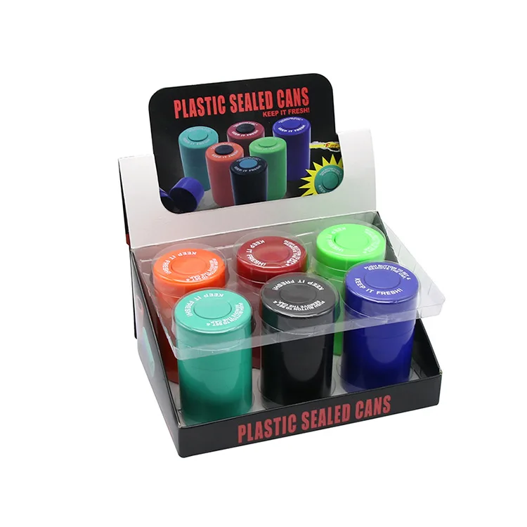 Круглый пластиковый герметичный контейнер для хранения дыма с защитой от запаха