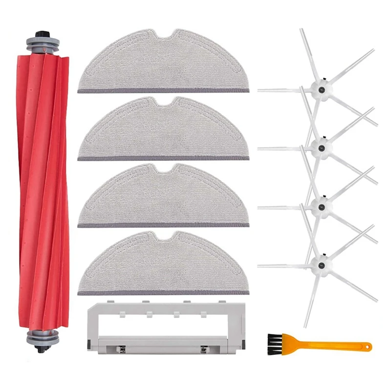 

Hot 11Pcs Accessories For Xiaomi Roborock T8 Main Roll Brush Mop Rag Side Brush Vacuum Cleaner Spare Parts Kits