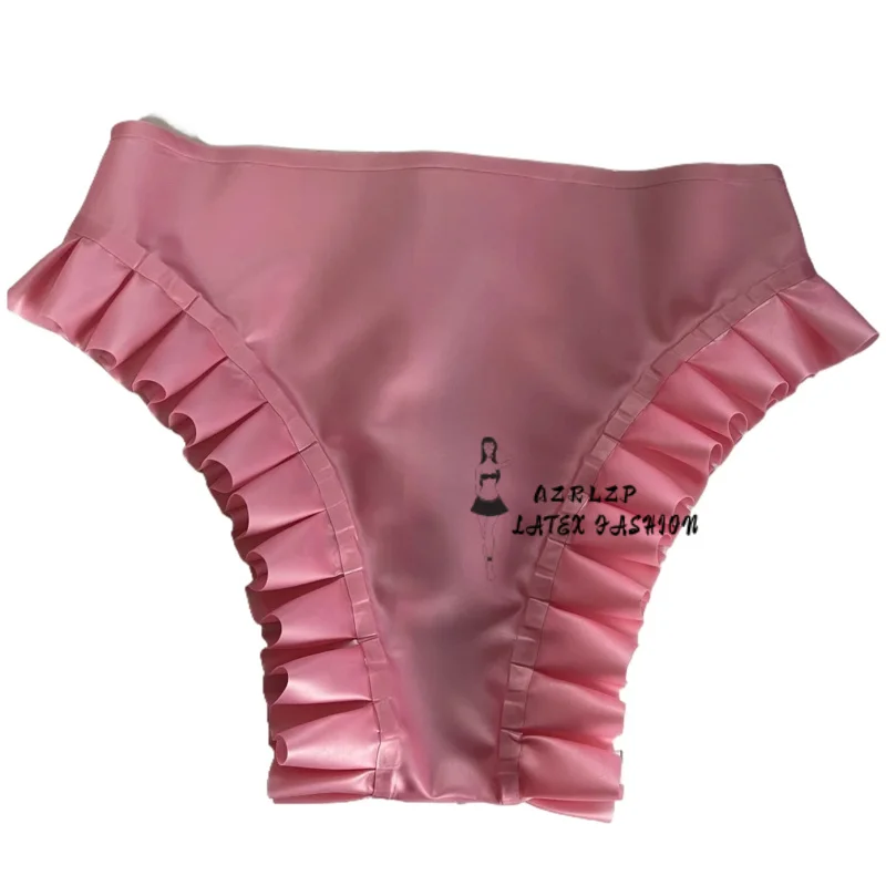 Латексные резиновые сексуальные шорты Gummi с молнией на промежности нижнее белье