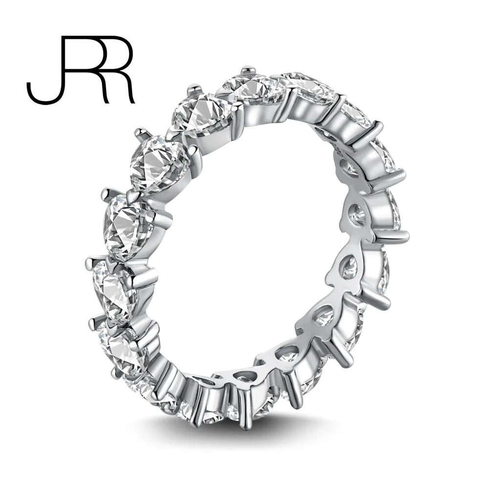 Женское кольцо из серебра 925 пробы в форме розового сердца