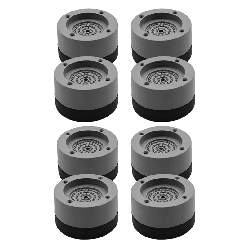 

8 PCS Foot Pads Washing Machine Anti Vibration Washer Feet Pad Anti Slip Rubber Foot Pad For Washing Machines And Dryers
