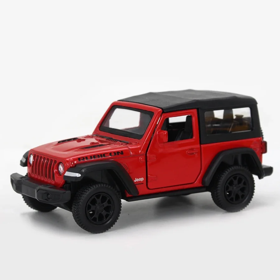 Коллекционная Миниатюрная модель автомобиля Jeep Wrangler Rubicon внедорожника из литого