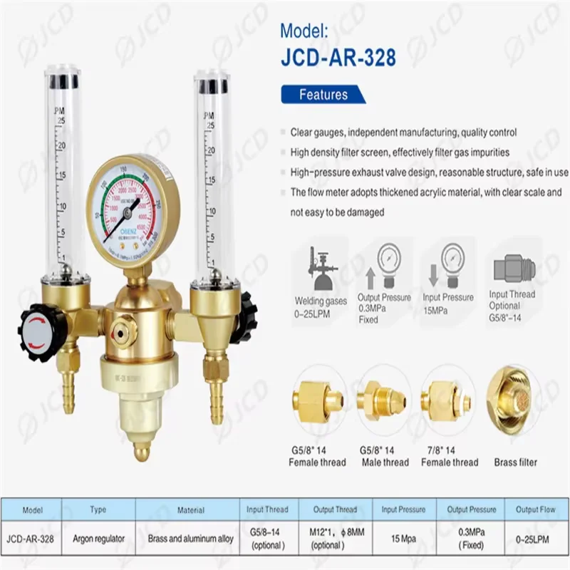 Фото Регулятор расхода газа QHTITEC Tig G5/8