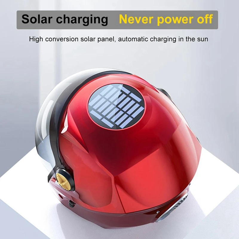 

Универсальный охлаждающий смарт-вентилятор на солнечной батарее Bluetooth 5,0 для велосипедного мотоциклетного шлема