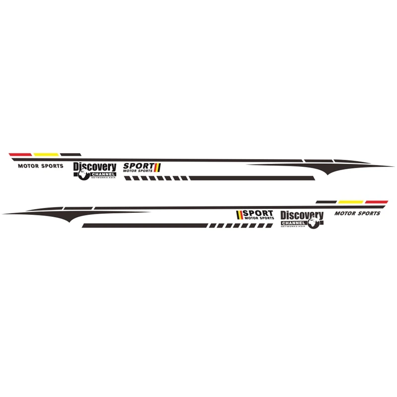

2PCS Sport Stickers Car Door Side Skirt Sticker Stripes Sticker for Toyota Highlander Prado Auto