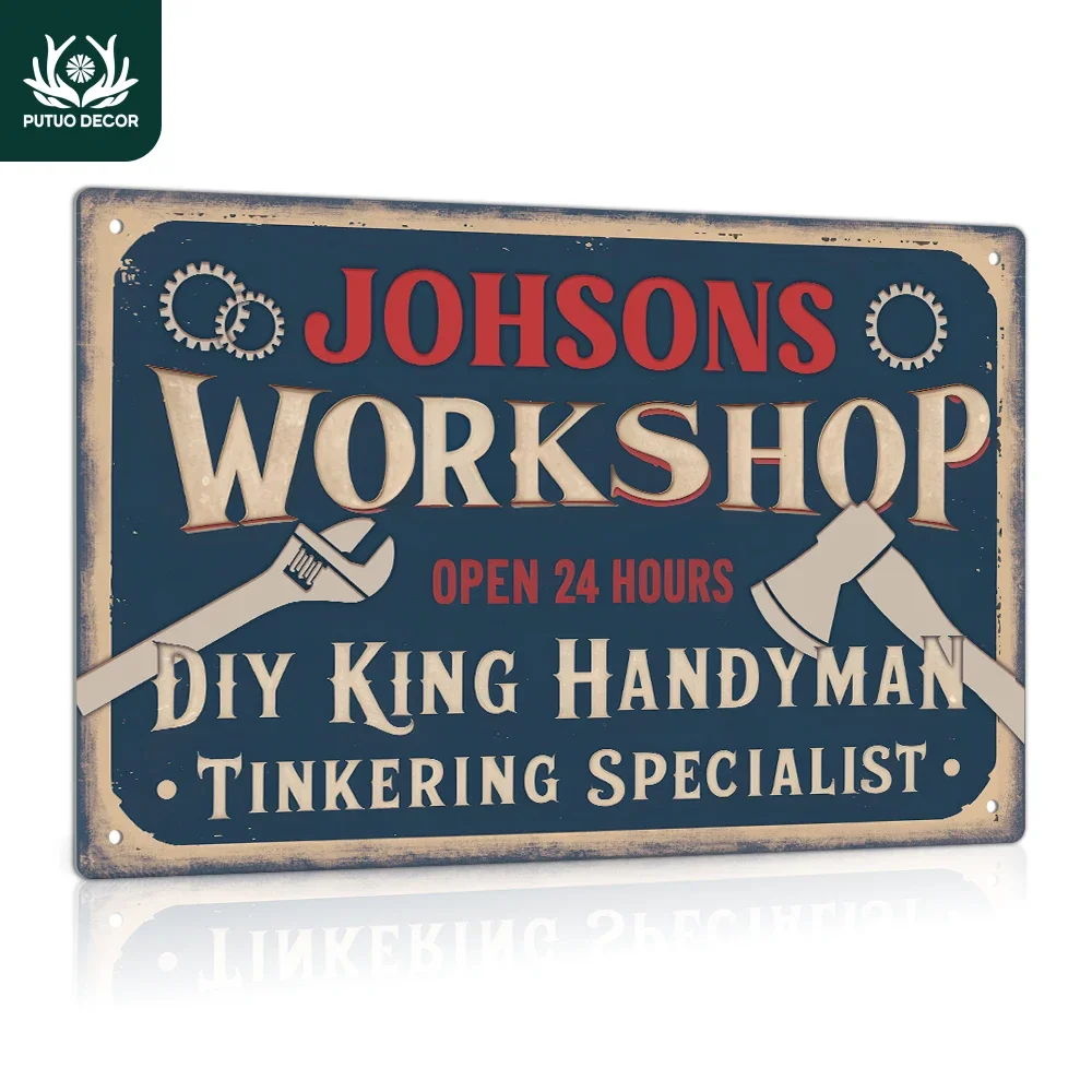 Декор Putuo 1 шт. персонализированная металлическая жестяная вывеска на заказ