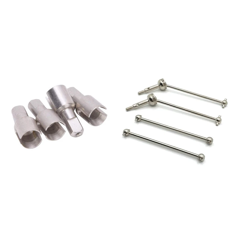 

4 Pcs 1/14 Remote Control Car Spare Parts Differential Cups & 4 Pcs Front CVD Drive Shaft And Rear Dog Bone