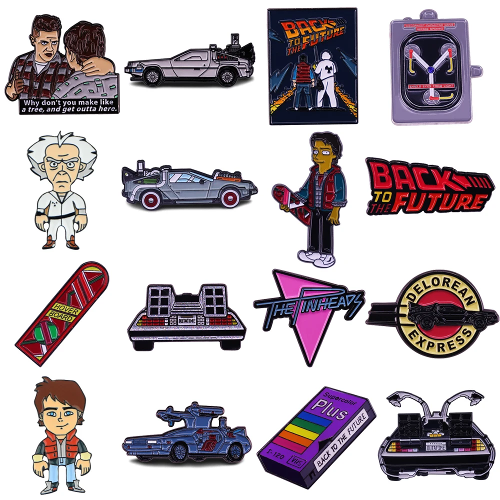 

Vintage Movie Enamel Pin Brooch Funny Anime Badges Lapel Pins for Backpacks Jackets Brooches Jewelry Fashion Accessories Gifts