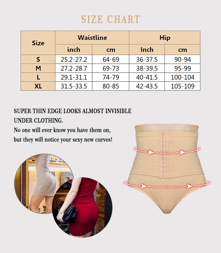 Velssut Women Waist Cincher Shapewear Thong Corset Waist Trainer Body Shaper Tummy Control Panties Slimming Belt Underwear