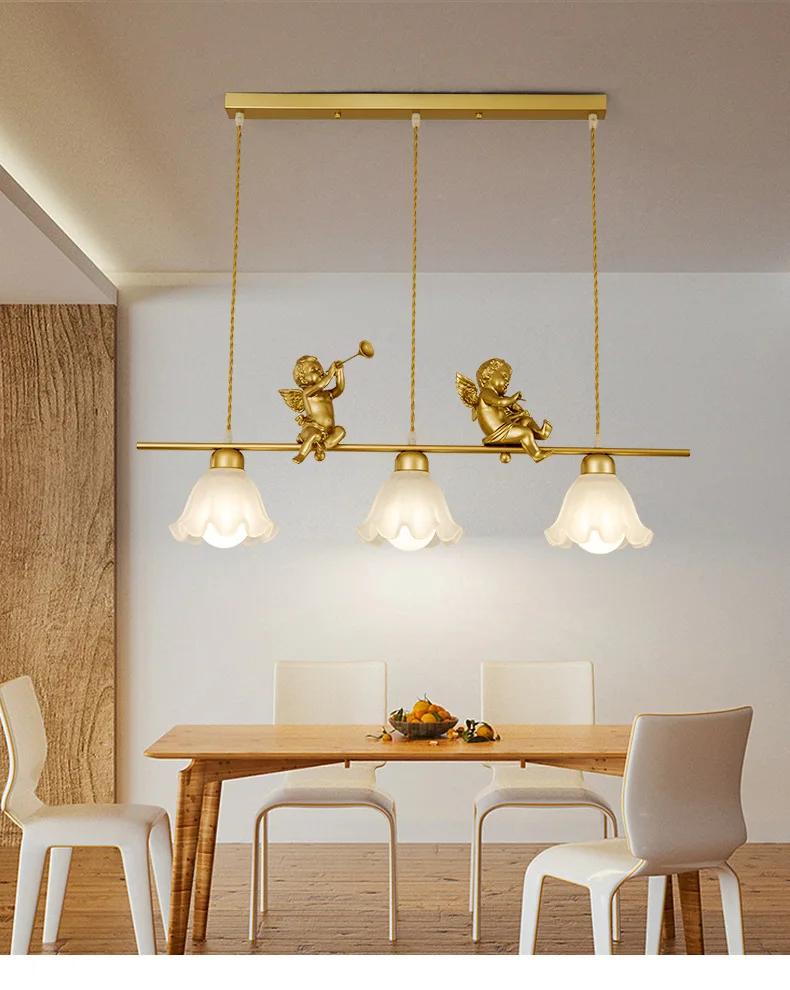 Роскошная стеклянная люстра в французском стиле для бара ресторана