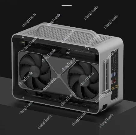 Фото Корпус SF3 ITX, портативный, из алюминиевого сплава, с ЧПУ, A4-структура, настольный, с сетчатым воздушным охлаждением №3