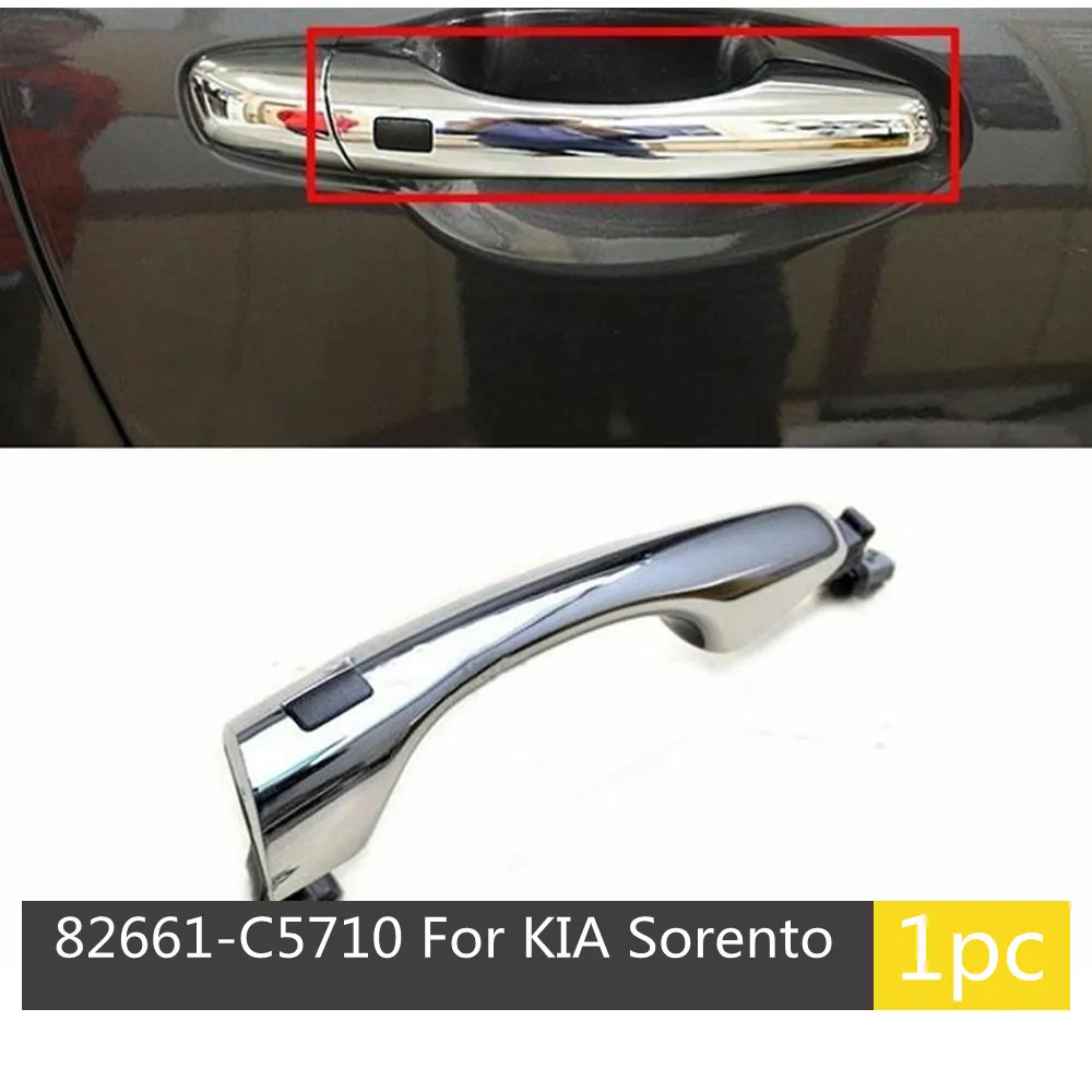 

82661C5710 82651C5710 Оригинальная передняя хромированная внешняя дверная ручка LH RH для KIA Sorento 2015-2018 внешняя дверная ручка с кнопкой