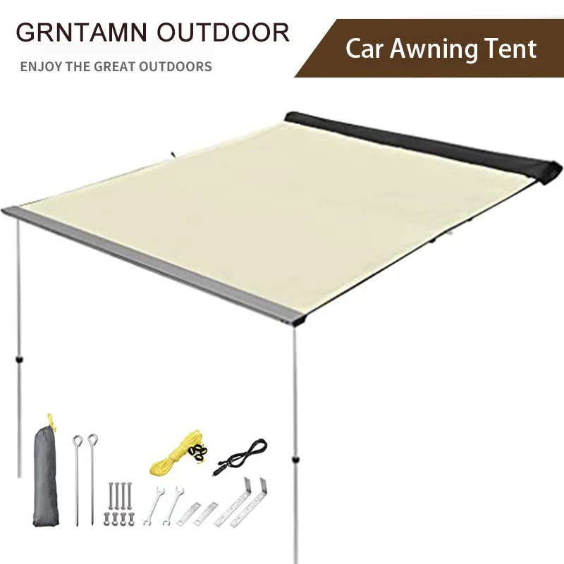 

GRNTAMN Car Tent 2x1.5 2x2 2x2.5m 2.5x2m Toldo 4WD Car Roof Tent Awning Roof Up 420D Awning Sun Shade Side Tent