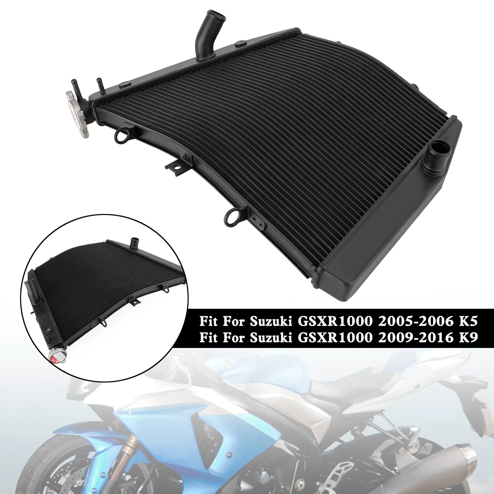 

Artudatech Engine Radiator Cooler Cooling For Suzuki GSXR1000 05-06 K5 GSX-R1000 09-16 K9