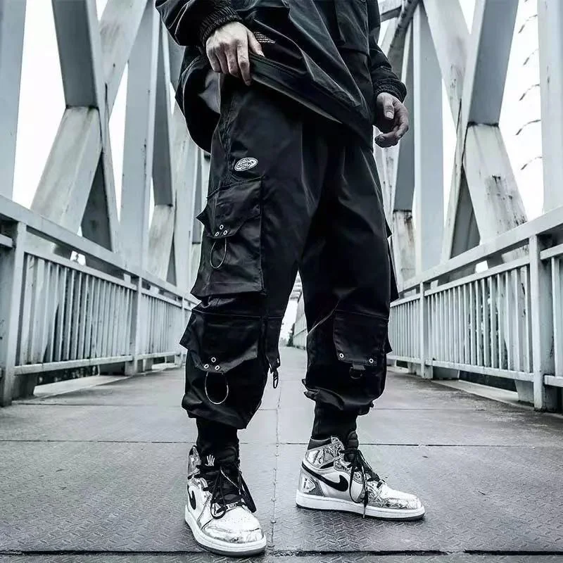 

Arens Cargo Pants Men Joggers Hip Hop Techwear Pants Hippie Cargo Trousers for Men Streetwear Plus Size Pockets Oversize A18