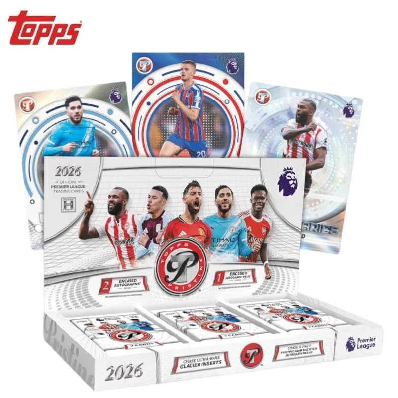 Фото 2026 Topps Pristine Premier League Football Trading Cards Hobby Box Swire Premier League Limited Collectible Cards Оригинальная коробка №1