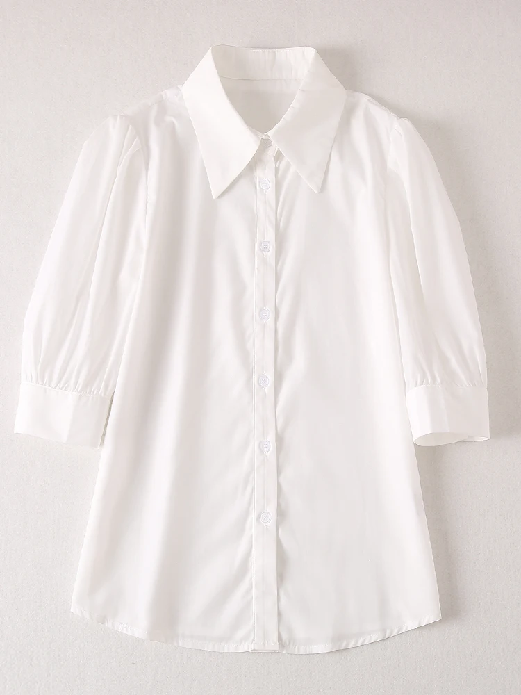 Runway Spring Summer New Designer White Shirt Tops A-line Belt Skirt Elegant Vintage High Quality Fashion Office Women's Sets enlarge