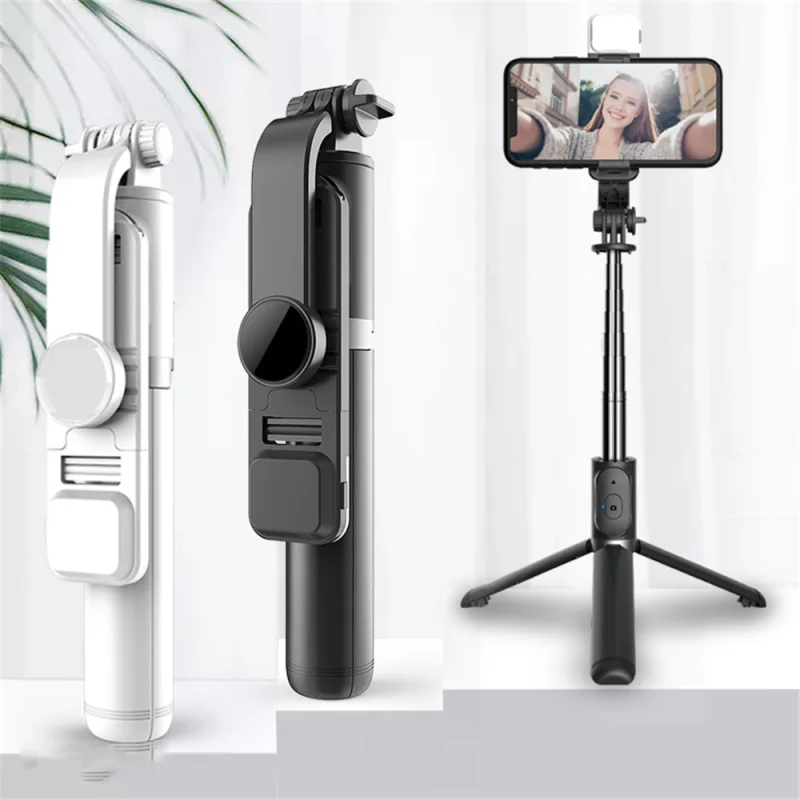 

Bluetooth Selfie Stick Remote Control Tripod 4 IN 1 Fill Light Handphone Live Photo Holder Camera Self-Timer Artifact Rod
