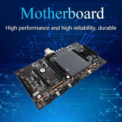 Материнская плата X79 H61 BTC Miner LGA 2011 с шагом 5XPCI-E 60 мм Поддерживает видеокарту 3060 с процессором E5-2620 + 8G оперативной памяти DDR3 + вентилятор