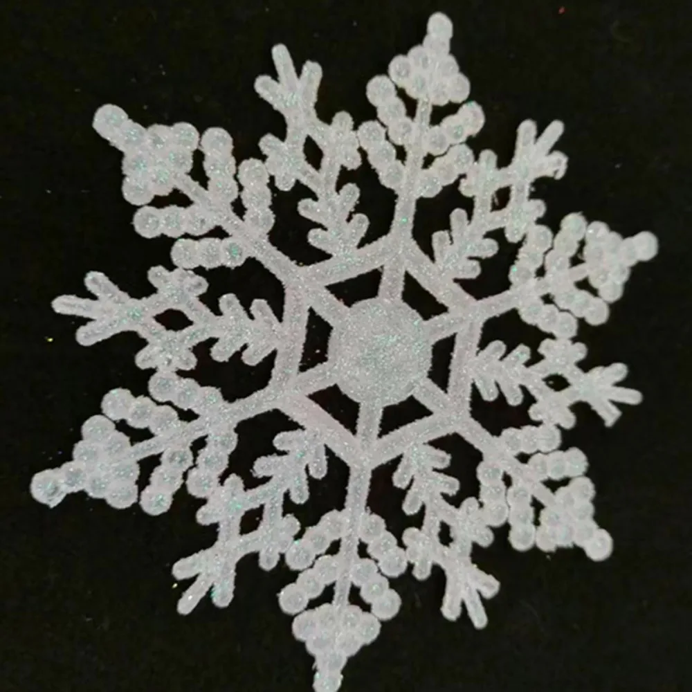 Рождественская Снежинка зеленая луковая пудра пластиковая с блестками 10 см