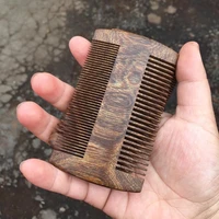 beard comb black gold sandalwood comb grate comb foreign trade wood comb hairdressing comb